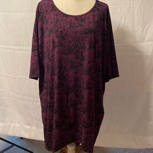 Purple/Black XL LulaRoe Irma